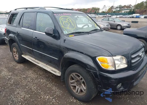 2003 Toyota Sequoia Limited V8 z USA, uszkodzony, nr VIN 5TDBT48A43S148836